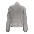 thumbnail image 5 of Duoif Sweaters for Women Trendy Womens Top Turtleneck Solid Color Loose Pullover Sweater Women's Sweaters Womens Tops Grey XL, 5 of 5