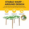 thumbnail image 4 of St. Patrick's Day Table Cloths for 6 Foot Rectangle Tables, Spring Green Lucky Four-leaf Grass Patio Waterproof Elastic Fitted Tablecloths, Washable Rectangular Table Cover for Camping, 4 of 8