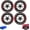 B#, variant on 4PCS 3D Tire Lettering Stickers, 4 Counts/Set Car Wheel Hub Decals Waterproof, 2D Car Tire Waterproof Universal Raised Stickers Wheel Decals Accessories for Cars, Motorcycle, SUV