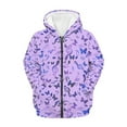 thumbnail image 5 of DISNIMO Purple Butterfly Hoodie Girls Music Note Zip Up Hoodie for Kids Hoodies 14-16 for Girl Hoodies Sweatshirt Teens Sweatshirts Fall Hoodies Aesthetic Kids Clothes Hoodies with Zipper Children, 5 of 7