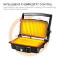 thumbnail image 4 of Panini Maker  2 Slice Press Grill Electric Sandwich Non-stick Coated Plates Opens 180 Degrees For Cooking Breakfast Snacks, 4 of 6