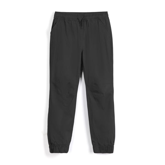 Bienzoe Boys Chino Cotton Pants: Kids Stretch Elastic Waist - Casual Outdoor Daily Wear Black Size 10