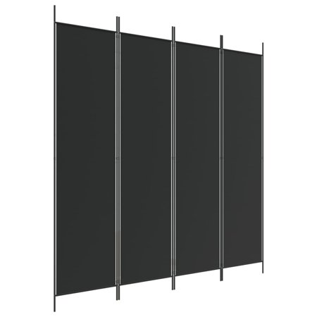 vidaXL 3枚パネル 間仕切り アントラシート 150x200cm ファブリック家具 間仕切り 代引不可