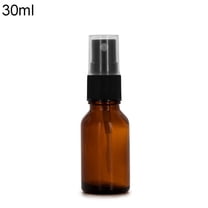 Happydeer 10/15/20/30/50/100ML Empty Amber Glass Bottle Essential Oil Mist Spray Container