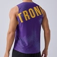 thumbnail image 7 of Zylanna Men's Running Marathon Tank Top, Breathable Sleeveless Solid Color Printed Outdoor Athletic Tees Purple, 7 of 7