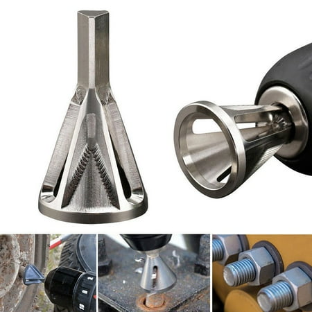 

Deburring External Chamfer Tool Remove Burr Silver for Electric Drill Bit