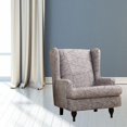 thumbnail image 6 of Stretch Wingback Slipcover Slipcovers for Wingback s Wing Cover Washable Polyester Non-Slip Furniture - A, 6 of 9
