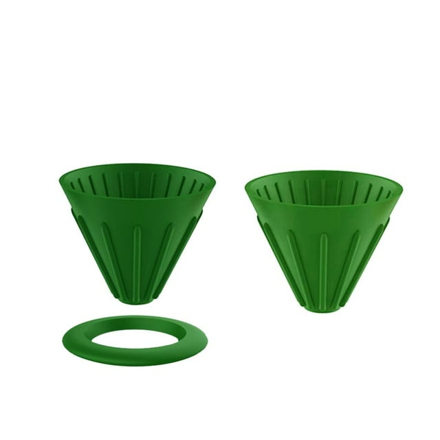 Tazas de filtro de café de goteo Sunnycamping 2 uds de silicona plegables