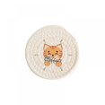 thumbnail image 2 of AMERTEER Round Braided Placemats Cartoon Kitty Round Table Placemats 2 Sizes for Home Wedding Party Decor, 2 of 6
