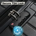 thumbnail image 4 of 3 Piece Luggage Set, Travel Suitcase with Double Spinner 8 Wheels and TSA Lock, 20" 24" 28" 3 Sizes Silent Running Lightweight Hardshell Suitcase, 4 of 8