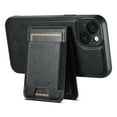 thumbnail image 5 of ELEHOLD Case for iPhone 15 Plus,2 in 1 Detachable Magnetic Leather Wallet Case with Card Holder Kickstand,Black, 5 of 6