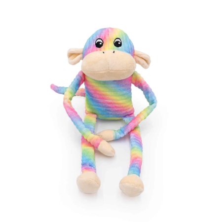 Zippypaws Spencer The Crinkle Monkey Rainbow Large