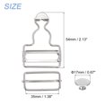 thumbnail image 2 of Unique Bargains Silver Tone Metal Overall Buckles 6 Sets, 2 of 6