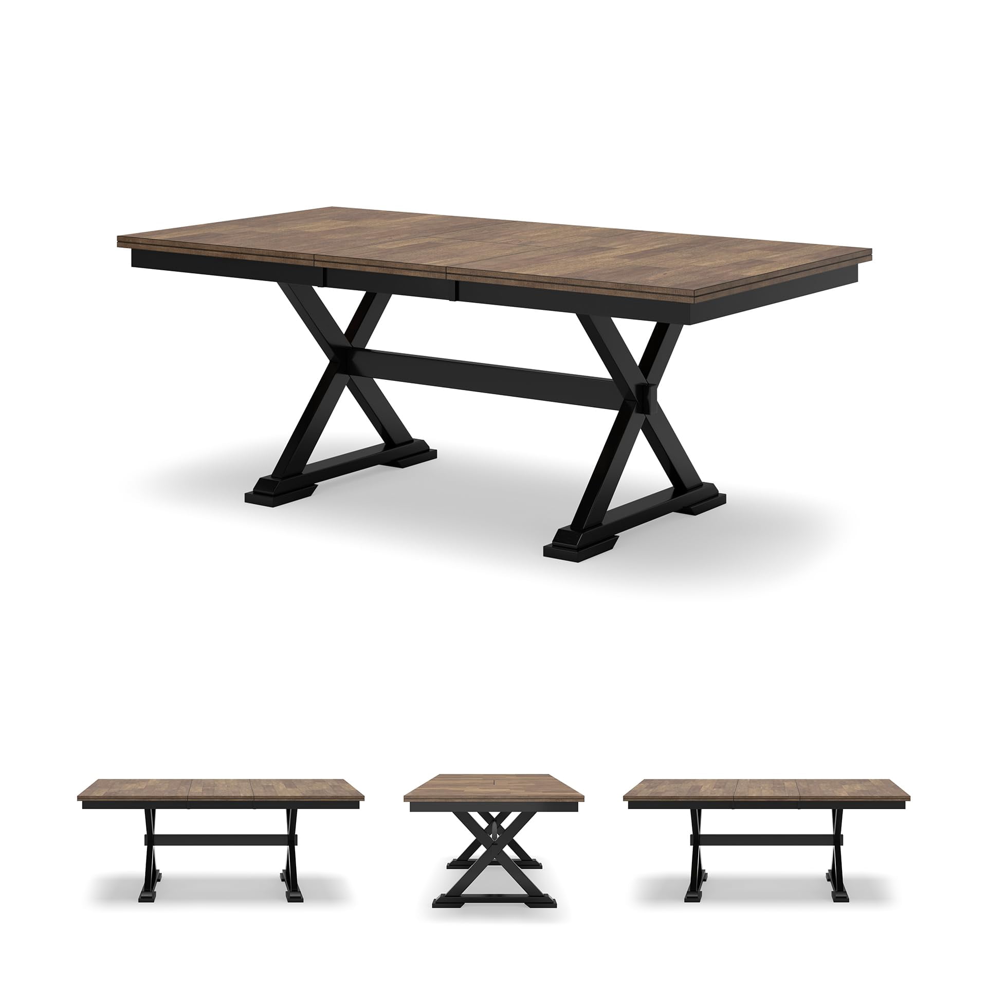 Signature Design by Ashley Wildenauer Brown & Black Dining Extension Table