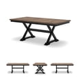 thumbnail image 5 of Signature Design by Ashley Wildenauer Brown & Black Dining Extension Table, 5 of 16