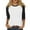 Black#60, variant on Womens Tops 3/4 Sleeve Size Large Raglan Contrast Round Neck Casual Shirts Three Quarter Length Color Block Trendy Summer Blouses Loose Fit Tees 2024 Red L