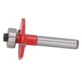 thumbnail image 1 of Straight Edge Slotting Cutter, Slot Cutter Router Bit Depth Tungsten Steel Alloy Straight Edge Slotting Cutter 14 Inch Shank Woodworking, Straight, 1 of 7