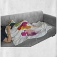 thumbnail image 6 of David Soft Flannel Fleece Throw Blanket, Ancestral Male Name with Connotations and Colorful Puzzle Style Letters, Cozy Plush for Indoor and Outdoor Use, 50" x 70", Multicolor, by Ambesonne, 6 of 6