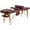 Burgundy, variant on Wangbujianwang 24-inch Wide Portable Massage Table, Adjustable Salon Spa Bed with Carrying Case, Pink, Foldable for Professional Use