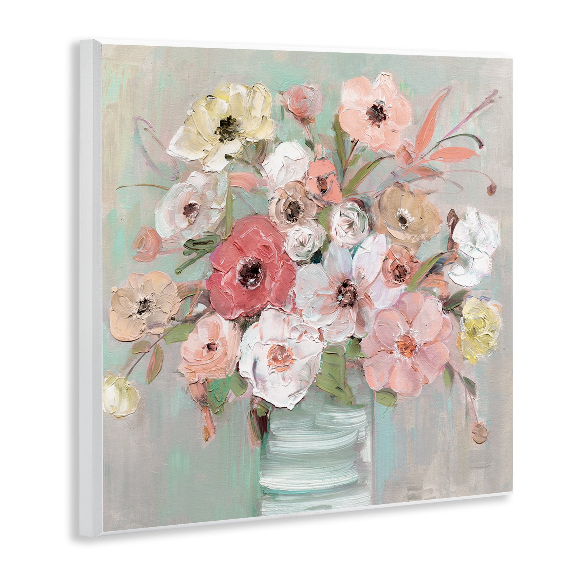 Stupell Industries Pastel Garden Peony Bouquet Wall Plaque Art, design by Sally Swatland