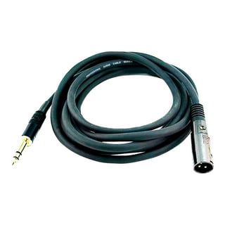  J&D XLR to 3.5mm Microphone Cable, PVC Shelled XLR Female to 3.5mm  1/8 inch TRS Male Balanced Cable XLR to TRS 1/8 inch Adapter for DSLR  Camera, Computer Sound Card, 3