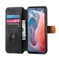 thumbnail image 3 of Decase Fashion Anti-Scratch Case for Moto G Play 4G 2024 Shockproof Wallet Cover with RFID Blocking Wrist Strap Flip Credit Card Holder Slot, Folio PU Leather+TPU Bumper Back Cover,Black, 3 of 6