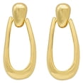 thumbnail image 3 of Classic Door Knocker Drop Hoop Earrings - Gold Tone Statement Earrings for Women Jewelry Women Gold, 3 of 7