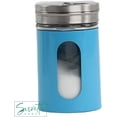 thumbnail image 3 of Servette Home Blue Salt Pepper Shakers Retro Spice Jars Glass - Set of 5, 3 of 7