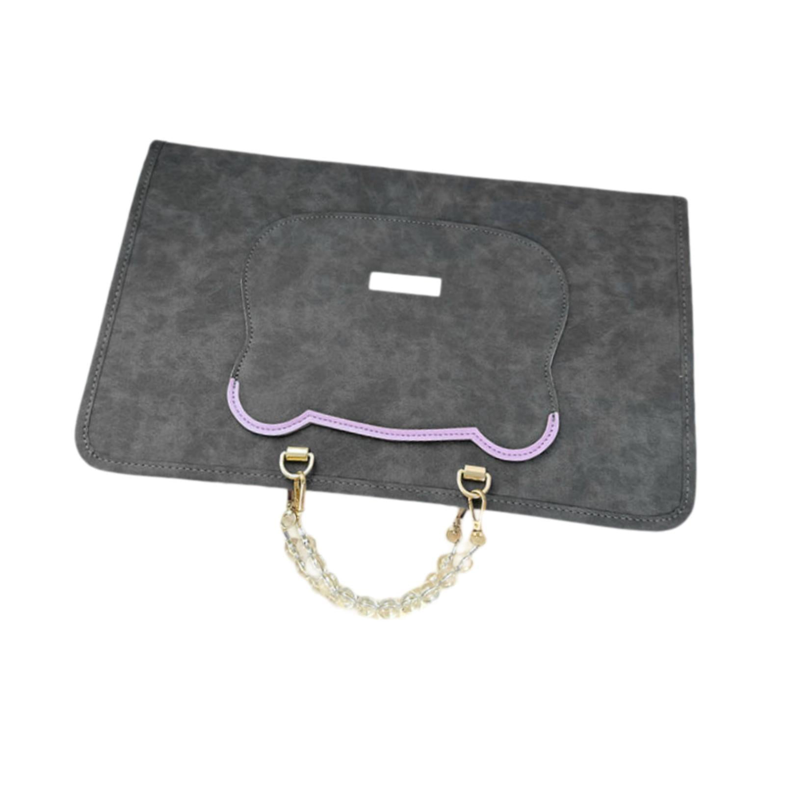 Laptop Bag Sleeve Flip Case PU Leather Waterproof Storage Pouch for 13 Inch Computer School Work