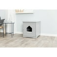 thumbnail image 3 of TRIXIE Small Cat Litter Box Enclosure Hidden Litter Indoor Cat Furniture Pet Home Side Table Gray, 3 of 7