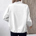 thumbnail image 4 of HOMBOM Waterproof Rain Jacket for Women with Pockets Bomber Walking Outdoor Winter Zipper Drawstring Lightweight Adults Raincoat, 4 of 6