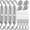 M6-45, variant on Sun Shade Sail Hardware Kit 6 Inch Heavy Duty 304 Stainless Steel Accessories for Triangle Rectangle Sun Shade Sails Outdoor Patio Lawn Garden Installation, M6 Awning Attachment Set (45 Pcs)