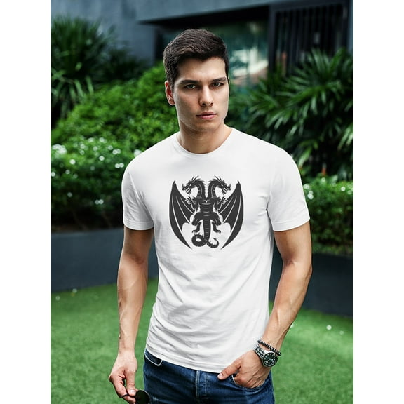 Black Double Headed Dragon Tee Men's -Image by Shutterstock