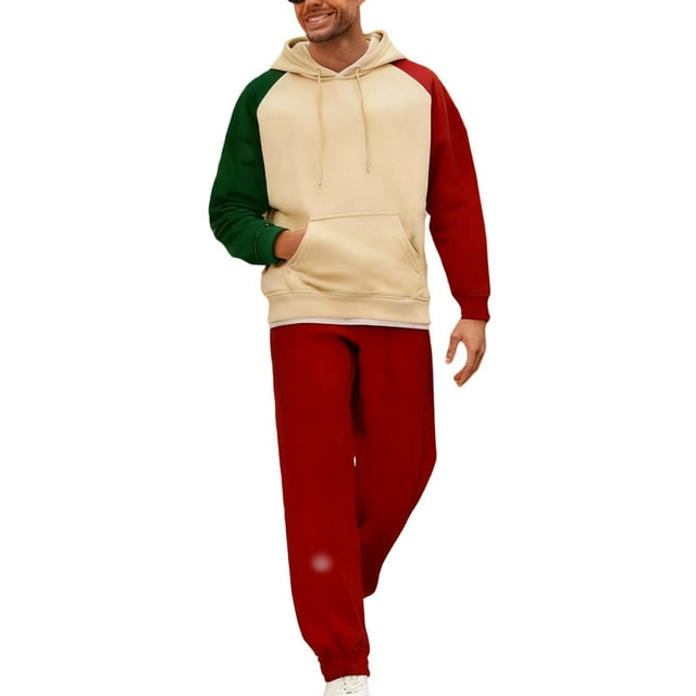 Pyjamas de Noël Assortis pour la Famille, Ensemble Sweat à Manches Longues et Pantalon Imprimé à la Mode