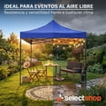 thumbnail image 4 of Carpa Toldo 2x2M Reforzado Plegable Impermeable Facil Armado Y Transporte para Jardín Casa Exterior Uso Rudo Acero Lona (Rojo), 4 of 8