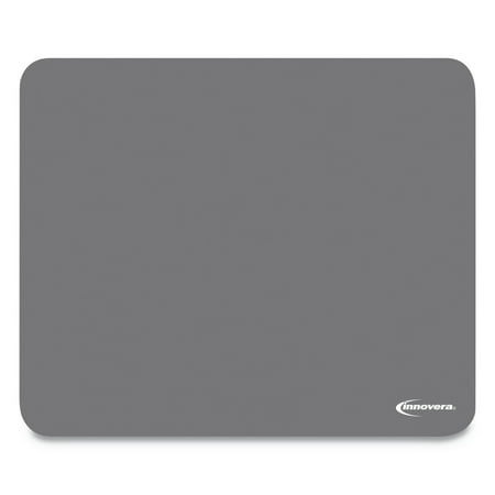 - Innovera Latex-Free Synthetic Rubber Mouse Pad, Gray -IVR52449