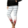 thumbnail image 2 of Gamivast Holiday Christmas Leggings for Women Stretchy Ankle Length Pull on Snowflake Leggings Workout High Waited Running Yoga Pants Funny Christmas Clothing, 2 of 6