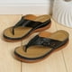 thumbnail image 5 of 2023 nuevas chanclas planas para mujer, zapatillas antideslizantes, cuñas gruesas sólidas, sandalias femeninas de verano para playa, zapatos casuales y cómodos para mujer, 5 of 5
