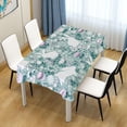 thumbnail image 7 of Coolnut Rabbits and Wildflowers Fabric Square Tablecloth - Waterproof and Wrinkle-Resistant Table Cloth 54x54 Inch Table Cover for Indoor & Outdoor Dining House Decor, 7 of 7
