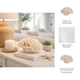 thumbnail image 5 of Petal Coral Figurine for Home Decor - Sculpture for Bathroom, Office, Room and Living Room Styling - Coastal Ornaments Resin Accent Piece for Shelf and Coffee Table Centerpiece - 4", Ivory & Tan, 5 of 11