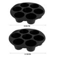 thumbnail image 2 of Moule à Gâteau en Silicone 7 Trous Moule Air Friteuse Accessoires Conteneur de Stockage Réutilisable, 2 of 10