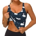 thumbnail image 3 of Fuzoiu Cartoon Swan Print Women's Sports Vest,U-Back Sports Tank,Gym Vests,Athletic Sleeveless Shirts,Exercise Undershirts,Yoga, Gym, and Dance Wear-Small, 3 of 8