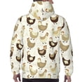 thumbnail image 7 of Sikiie Chicken Cartoon Men's Hoodie, Essentials Hoodie, Sweatshirt, Pullover Hooded Sweatshirt for Men-3X-Large, 7 of 7