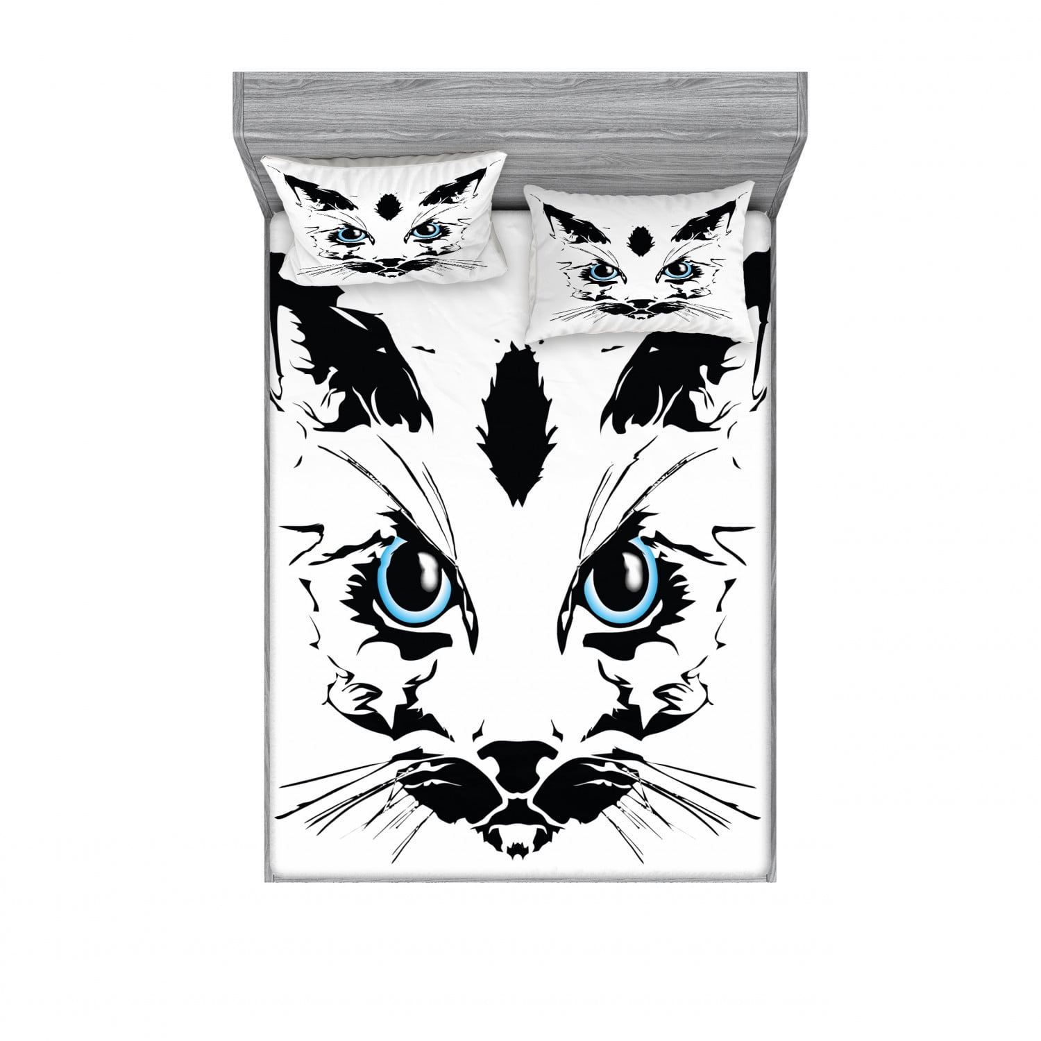 Black And White Cat Bedroom Set