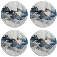 thumbnail image 1 of Posavasos con diseño de mármol: juego de posavasos redondos de piedra absorbente para bebidas con piedra de cerámica y base de corcho, 1 of 5