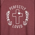 thumbnail image 3 of Instant Message - Perfectly Loved Lightweight French Terry Wide Neck Long Sleeve Graphic Shirt, 3 of 6