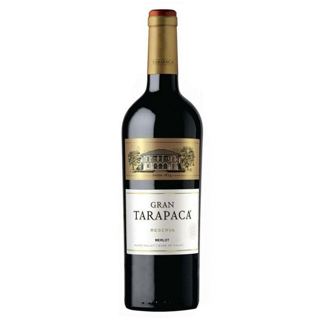 Vino Tinto Tarapaca Reserva Merlot 750 ml Tarapaca Pack de 2