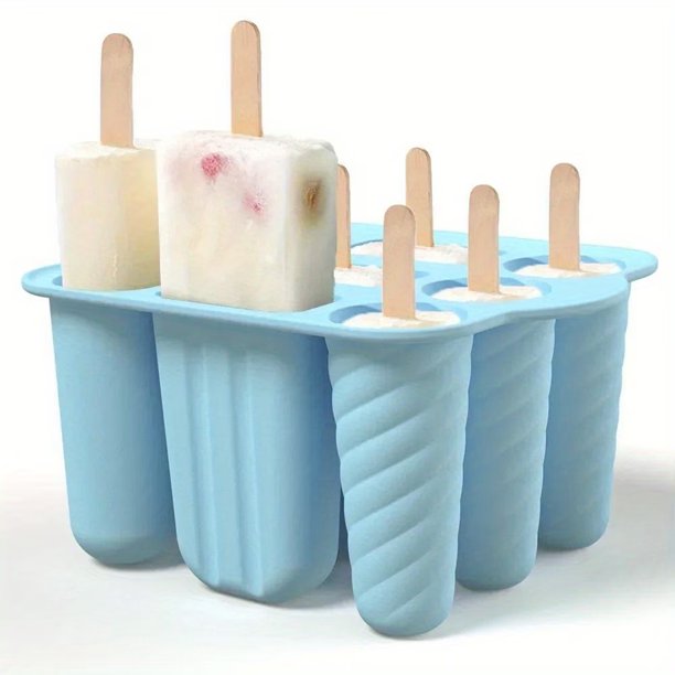 9 moldes de silicona for paletas Máquina for hacer paletas heladas de fácil liberación for golosinas caseras