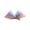 Pastel Rainbow, variant on Pastel Puffy Bow Hair Clip for Girls – 1 Pack - Summer Crystal