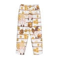 thumbnail image 5 of Xecao Cute Bee Gnome Women's Straight Lounge Pajama Pants: The Epitome of Relaxed Sleepwear, 5 of 9